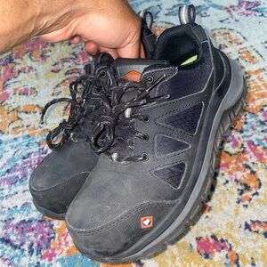 Merrell Fullbench Speed Carbon Fiber Shoes Black Safety Work J003325 - Women's 5